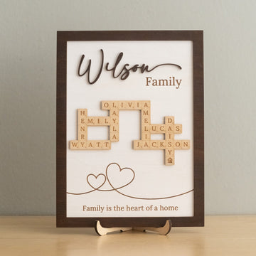 Family Name Wood Sign Gift Wood for Gift for Mom D49