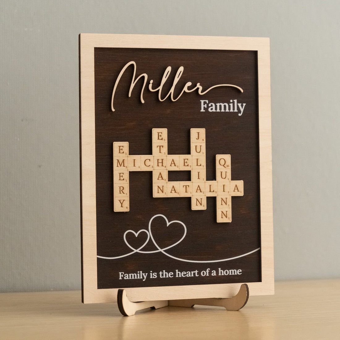 Family Name Wood Sign Gift Wood for Family Gift Idea D49