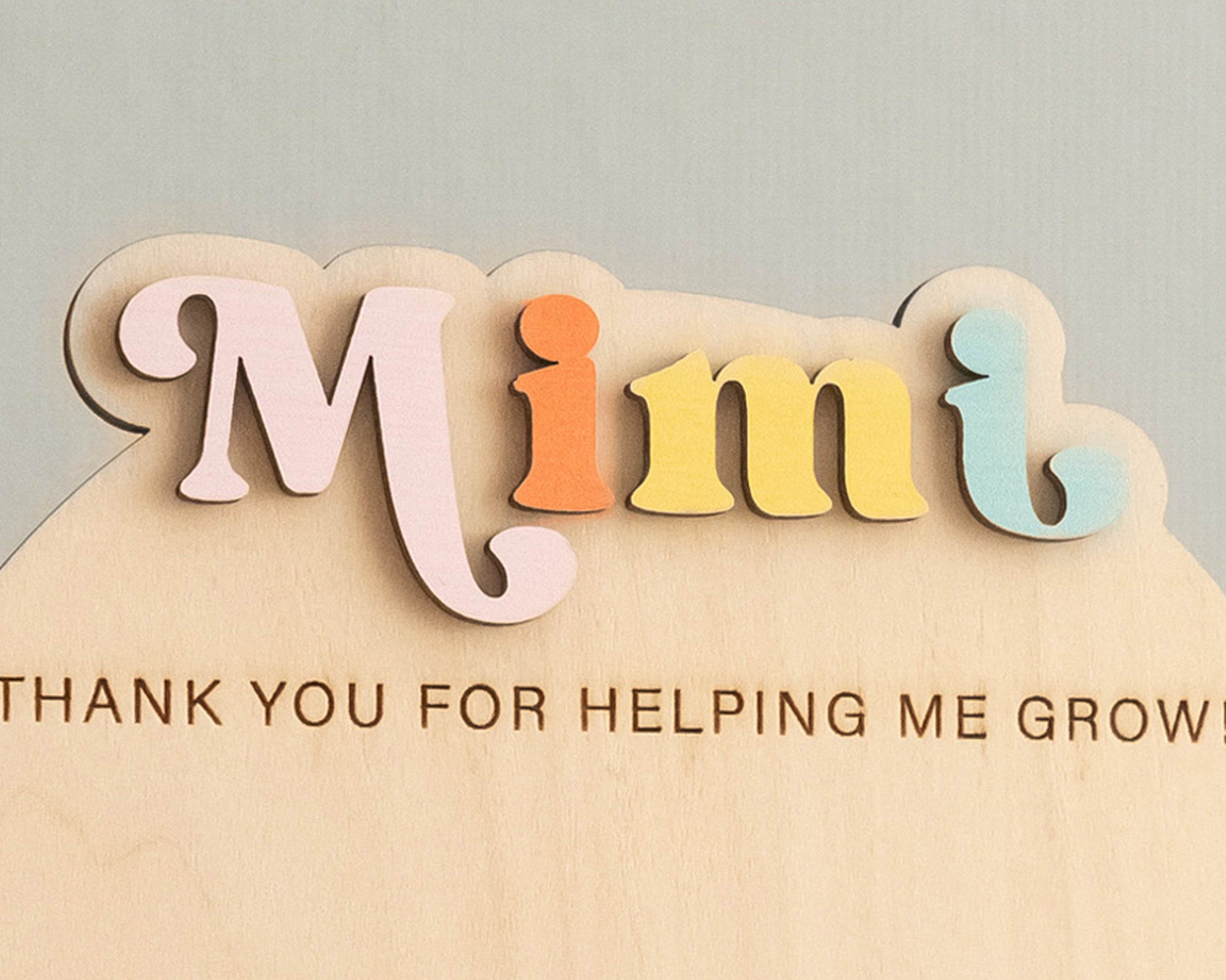 Wooden Mother's Day Handprint Gift Sign for New Mom Gift D56