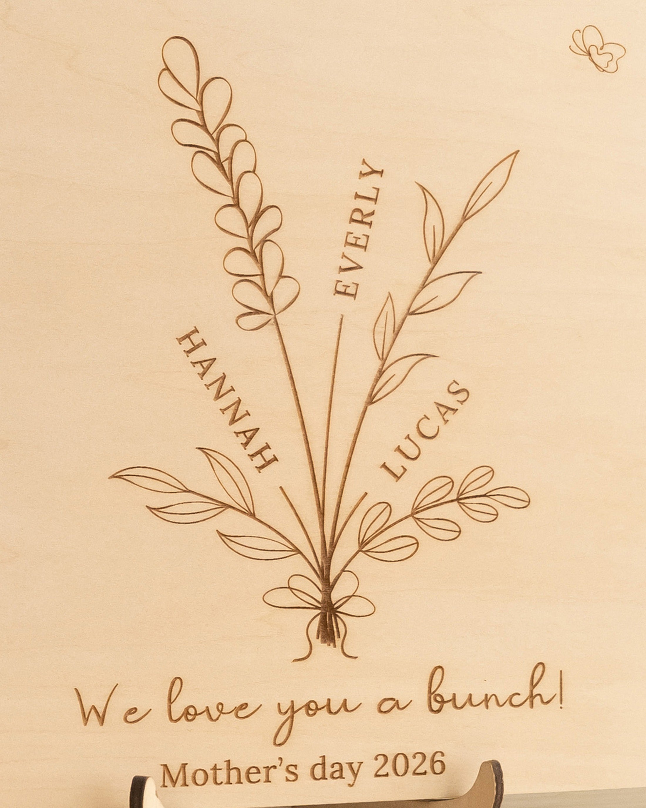 Wooden Mother's Day Handprint Gift Sign for First Mothers Day Gift D57