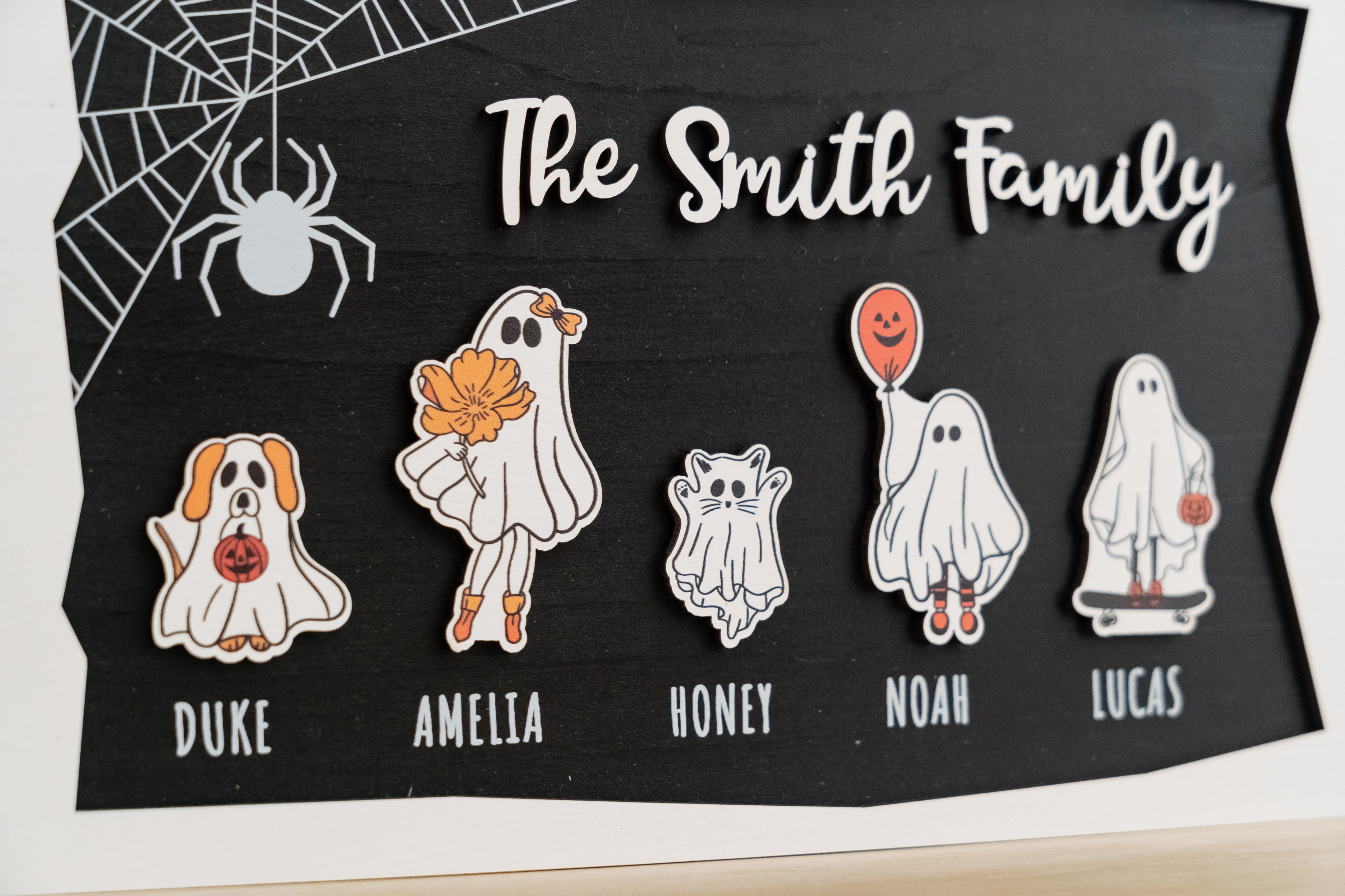 Custom Wooden Halloween Decoration for Spooky Table Settings