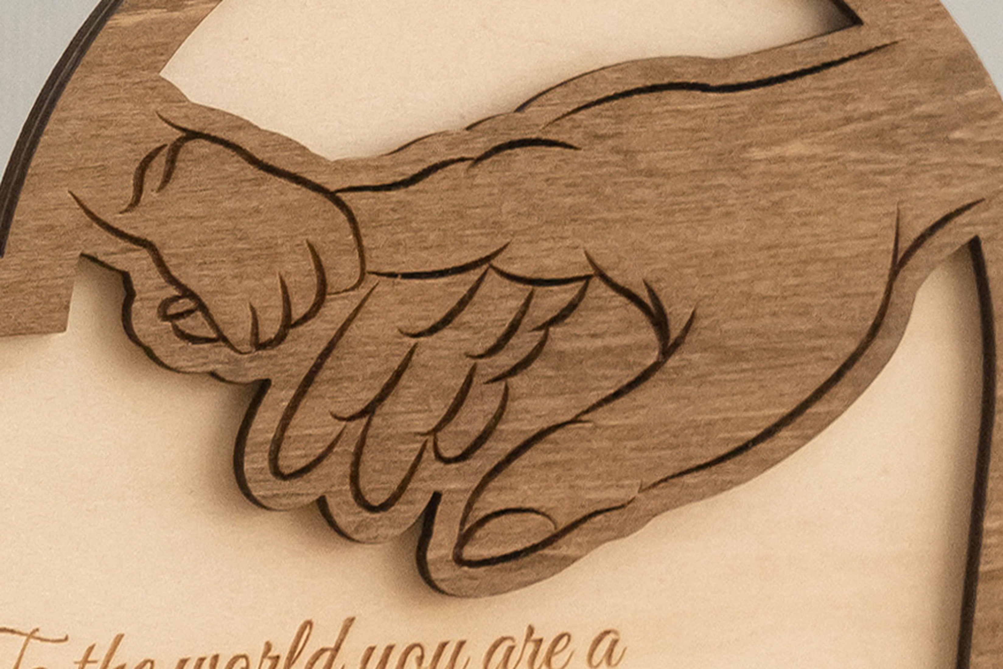 Wooden Mother’s Day Heart Sign Wood for Sentimental Mothers Day Gift D54