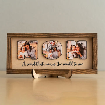 Custom Mom Wooden Frame for Best Gifts for Mom and Family Picture Frame D60