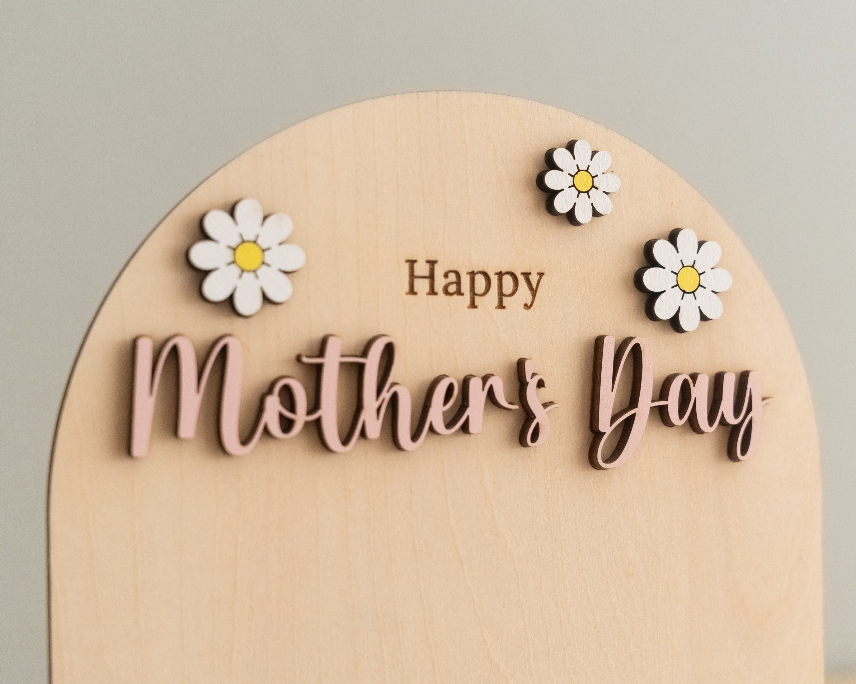 Mother’s Day Handprint Sign Wood Baby Handprint Keepsake Gift D61