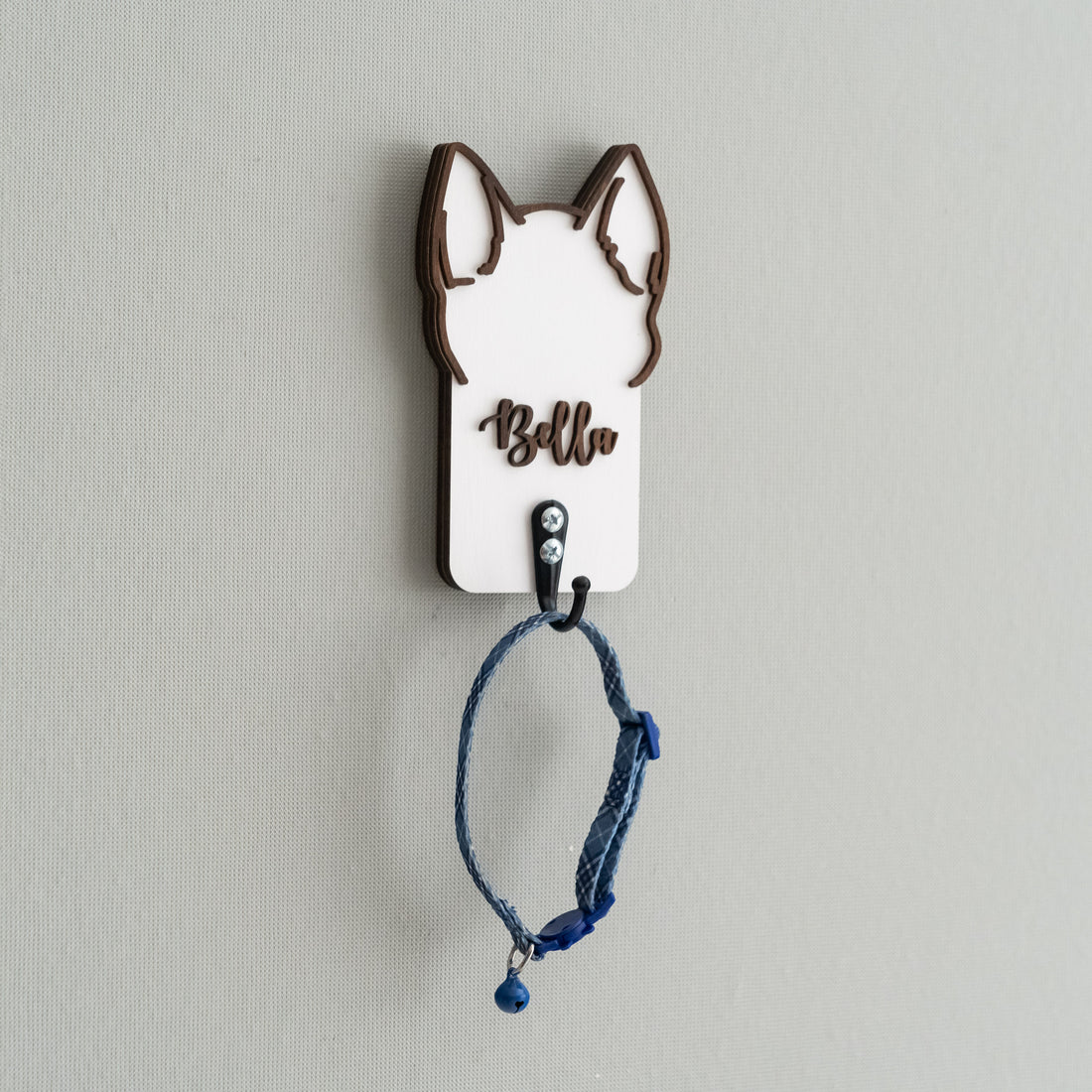 Personalized Dog Leash Holder Wood for Dog Leash Wall Holder and Organizer R45