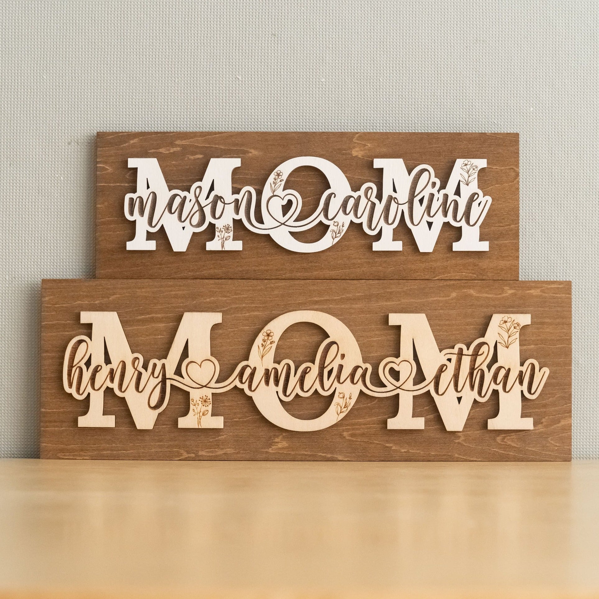 Personalized Mom Name Wood Sign wood personalized gift for mom D64
