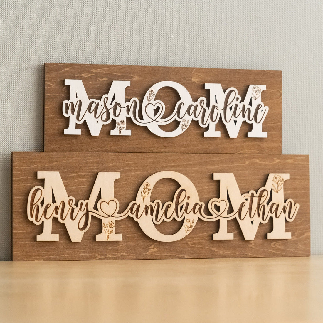 Personalized Mom Name Wood Sign wood family keepsake gift D64