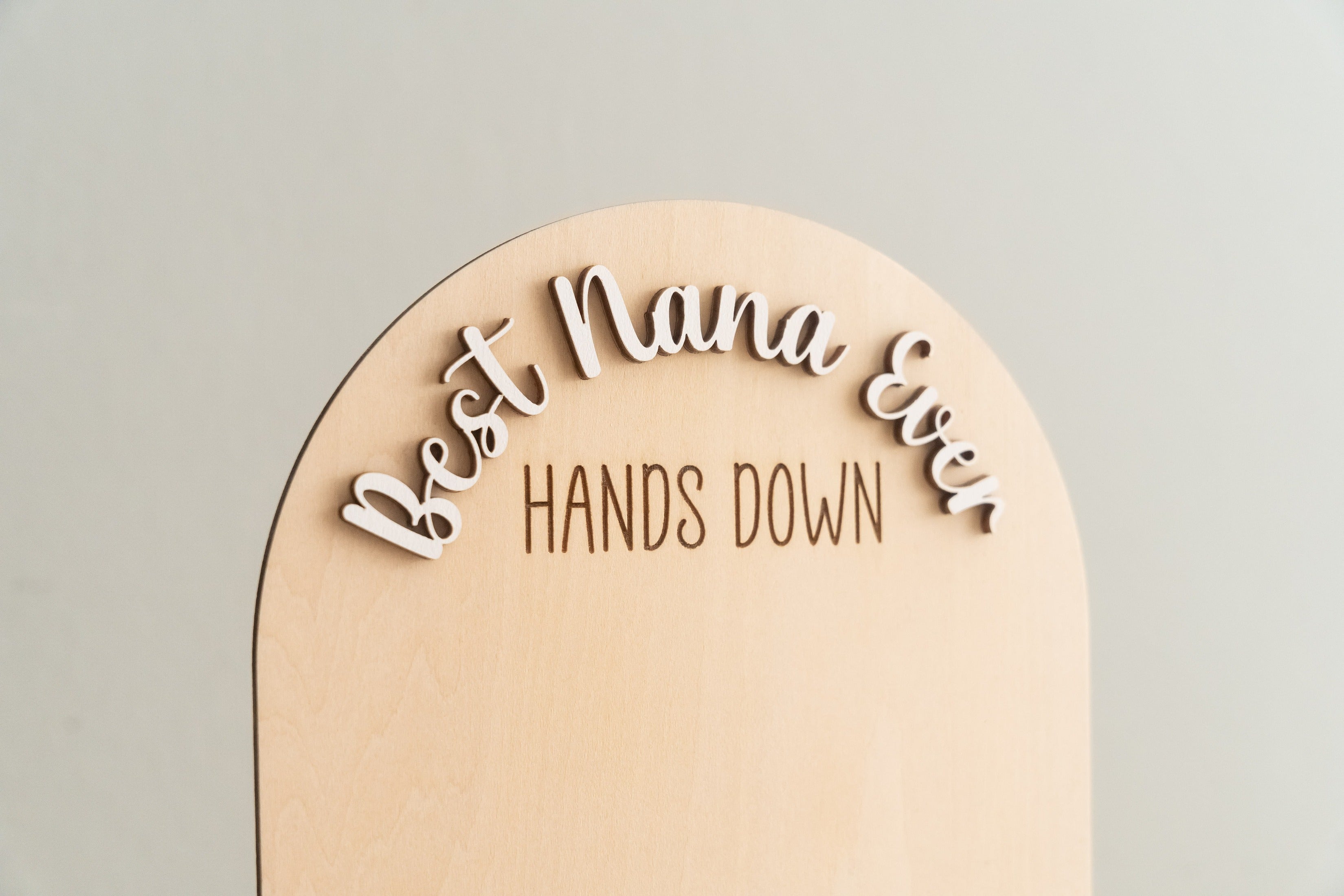 Mom Handprint Keepsake Wood Sign Mothers Day Gift for Grandma D65