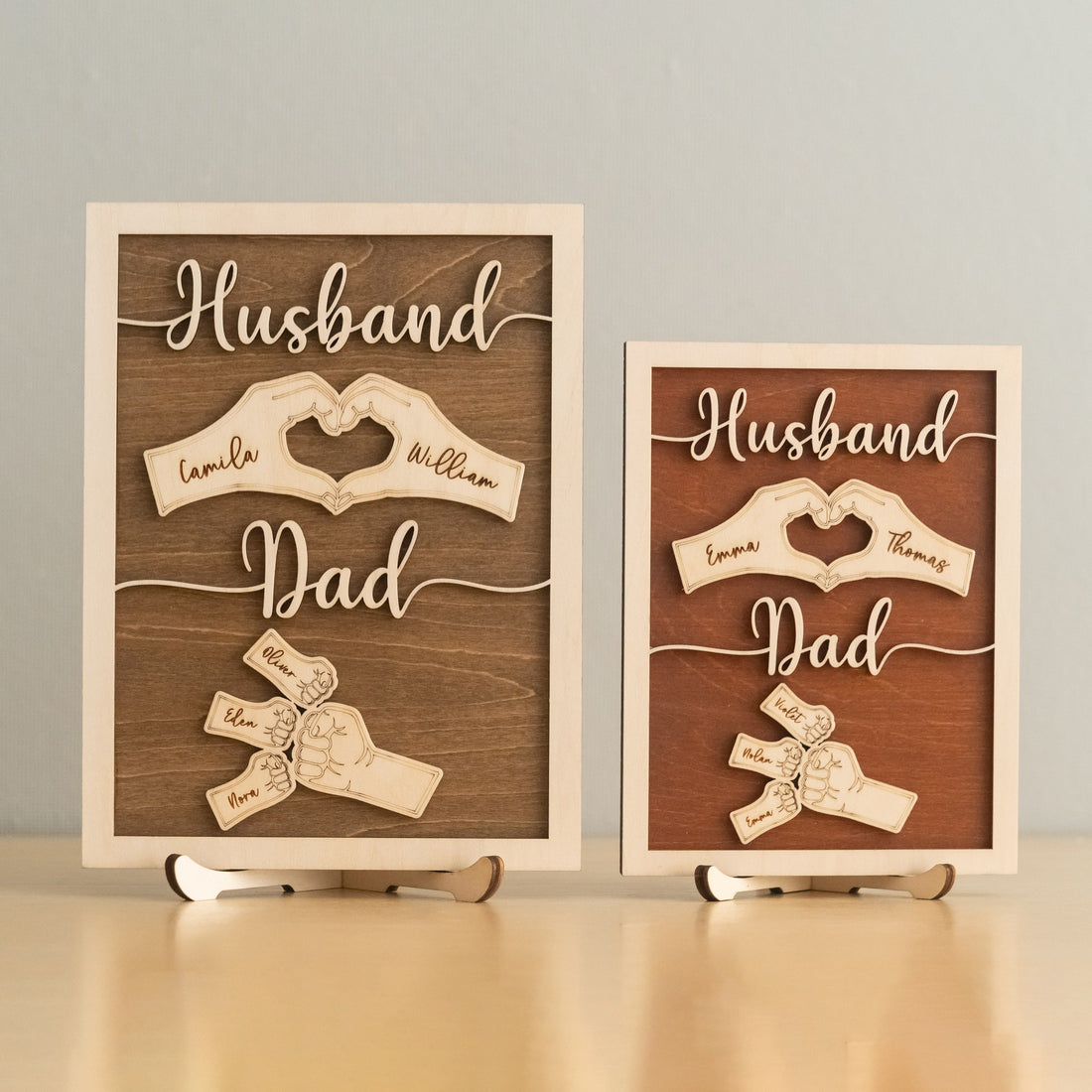 Personalized Husband Dad Wood Sign Fathers Day Gift Idea Decor D69