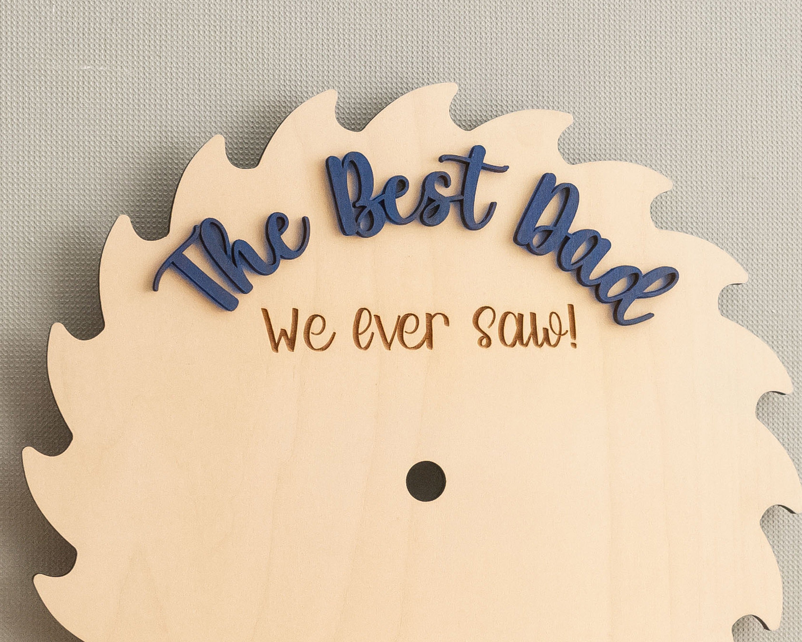 Dad Handprint Wood Keepsake Sign Gift for Dad Rustic Decor D72