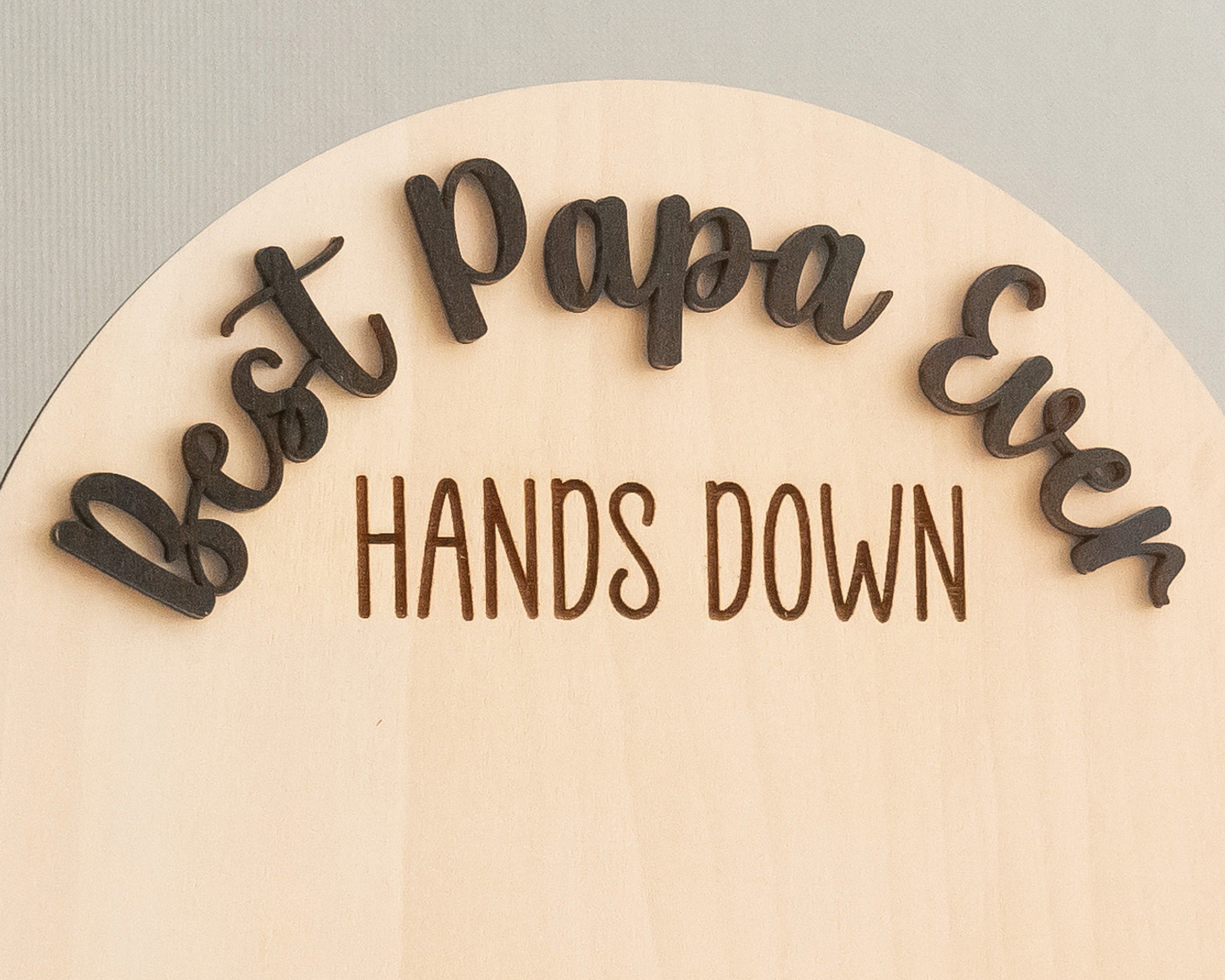 Dad Handprint Keepsake Wood Sign Fathers Day Present Family Gift D73