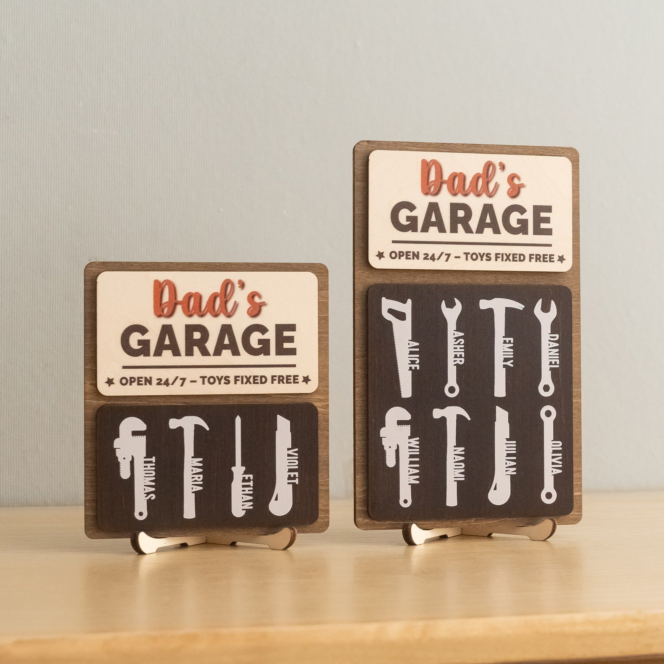 Personalized Dad Garage Wood Sign Gift for Grandpa Decor D78
