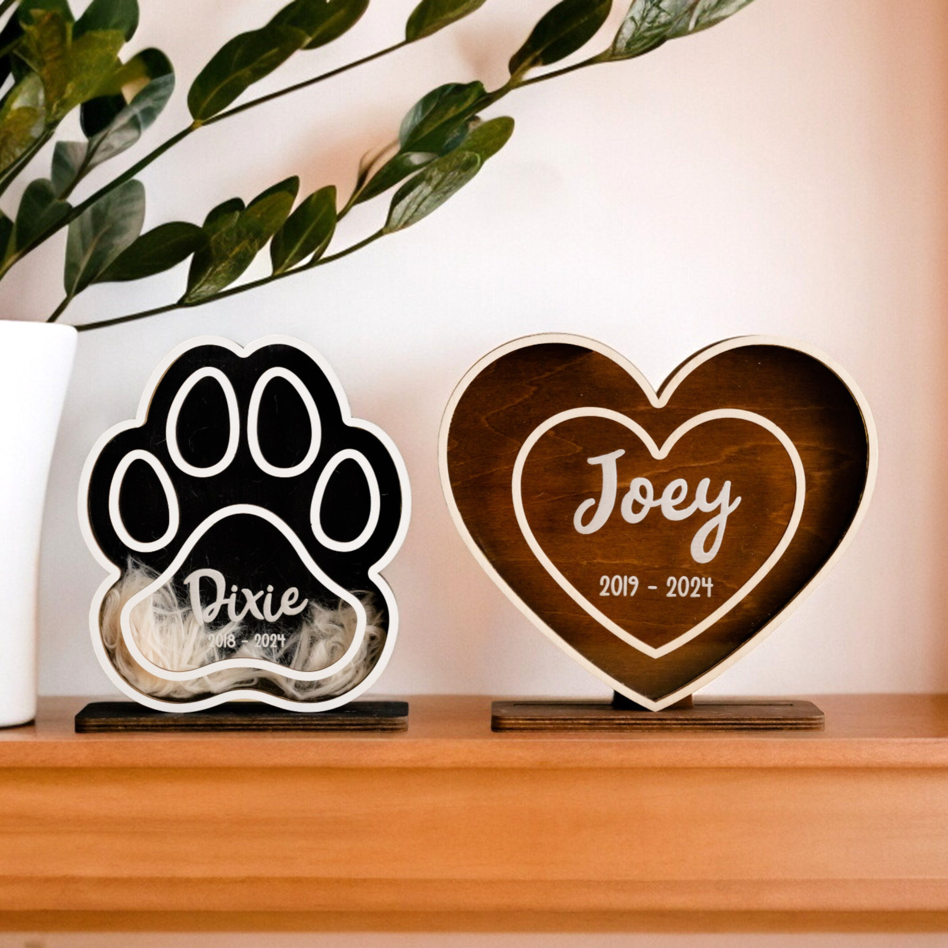 Pet Hair Memorial Keepsake for Boho Style Home Decor