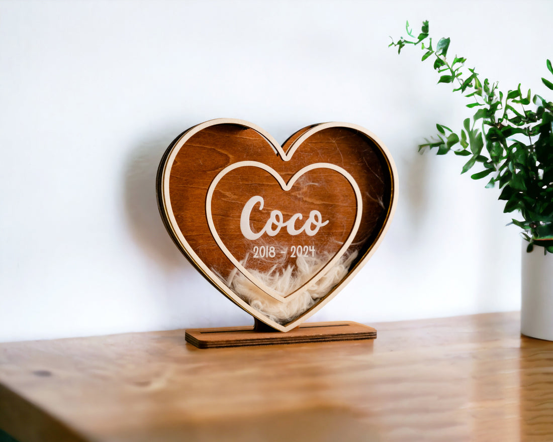 Boho Chic Pet Hair Memorial Keepsake for Stylish Home Decor