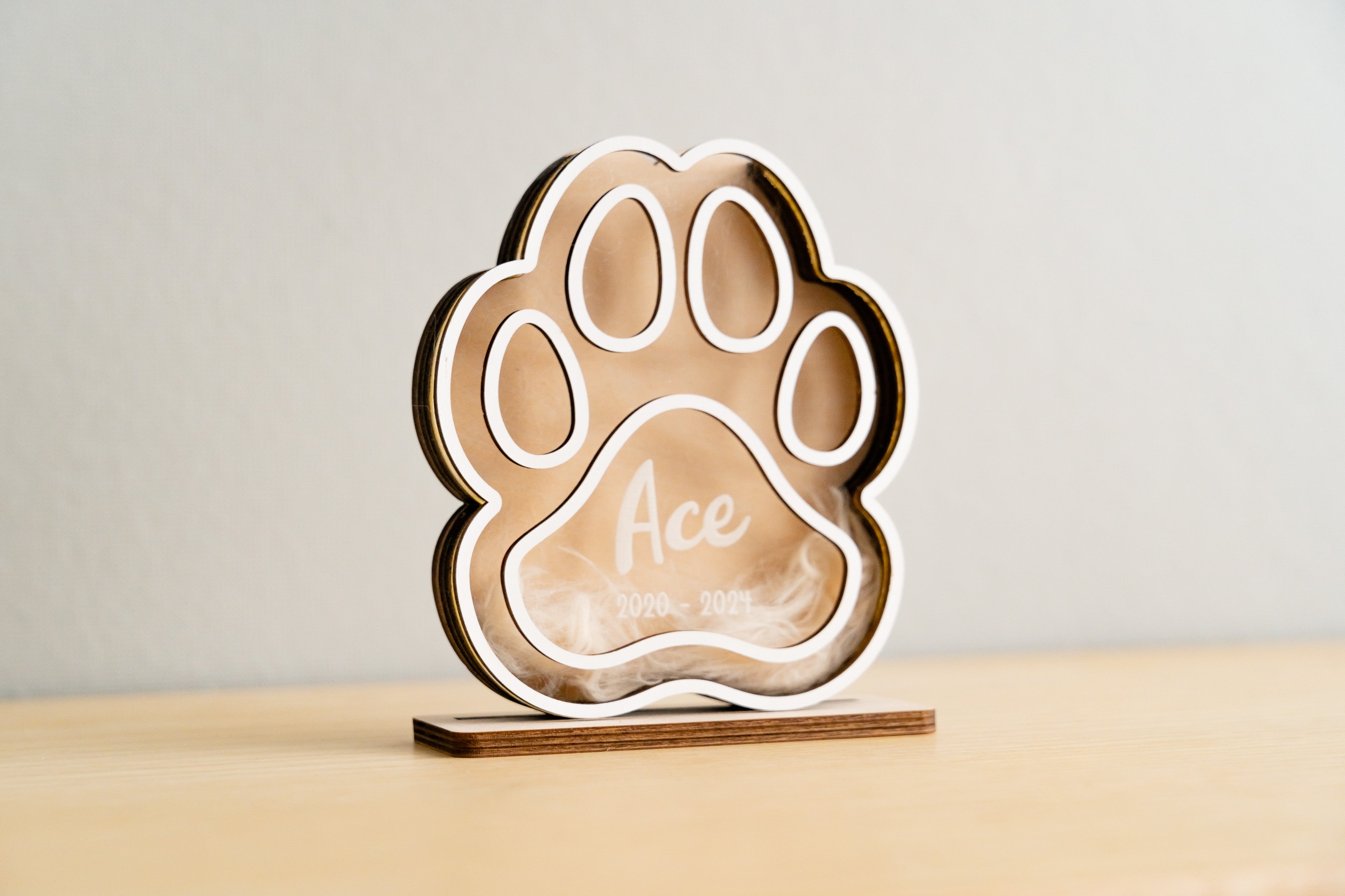 Boho Chic Pet Hair Memorial Keepsake for Stylish Home Decor