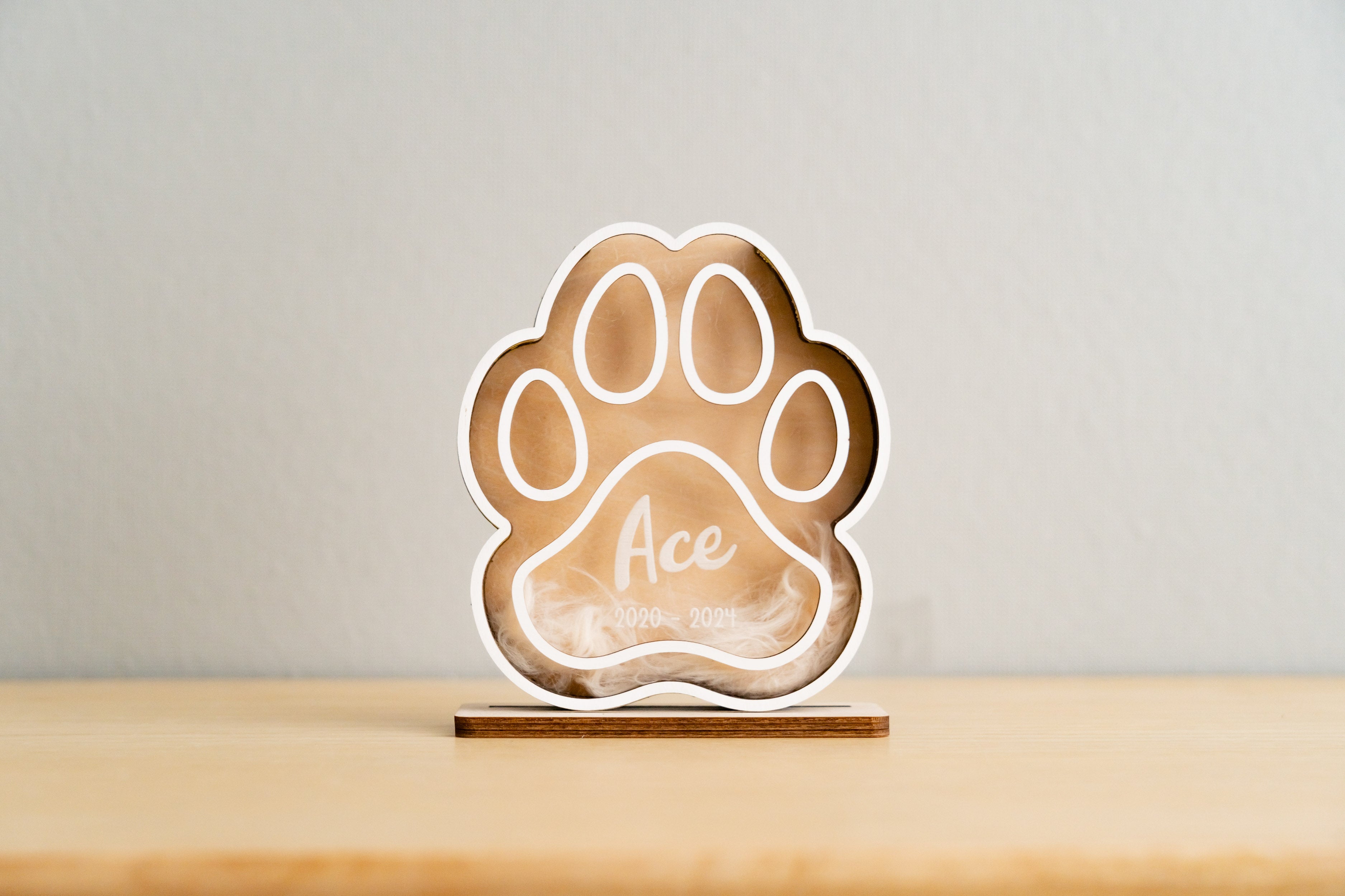 Boho Chic Pet Hair Memorial Keepsake for Stylish Home Decor