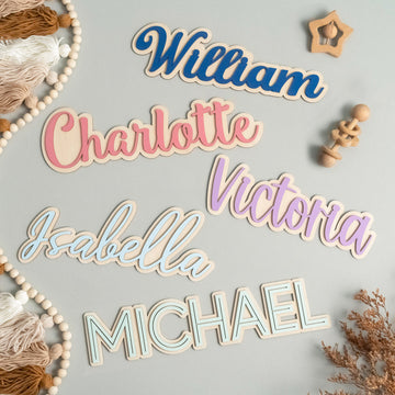 Personalized Kids Room Name Sign For Custom Door Label and Decoration