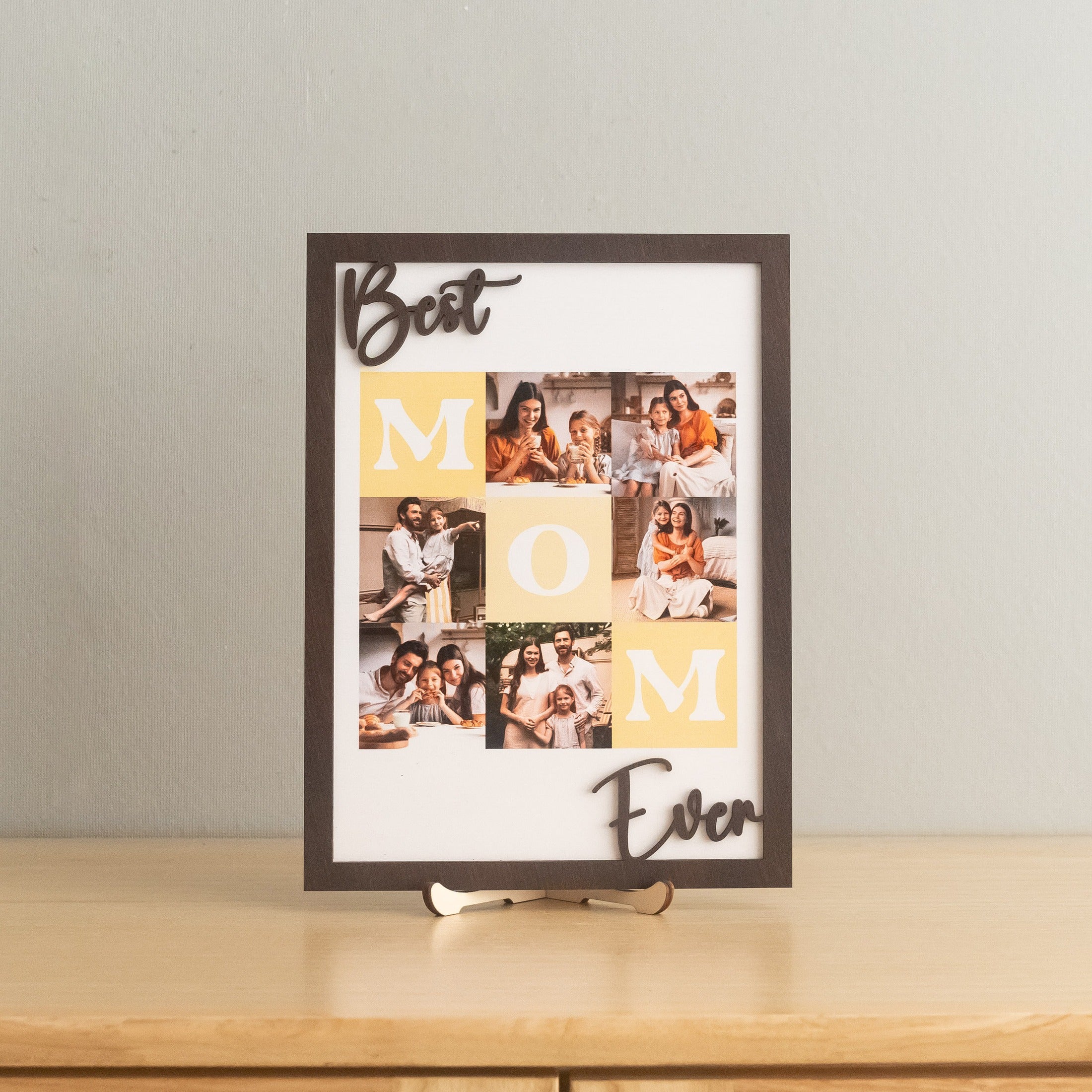 Personalized Mom Photo Collage Wood Sign Gift for Mom Keepsake D95