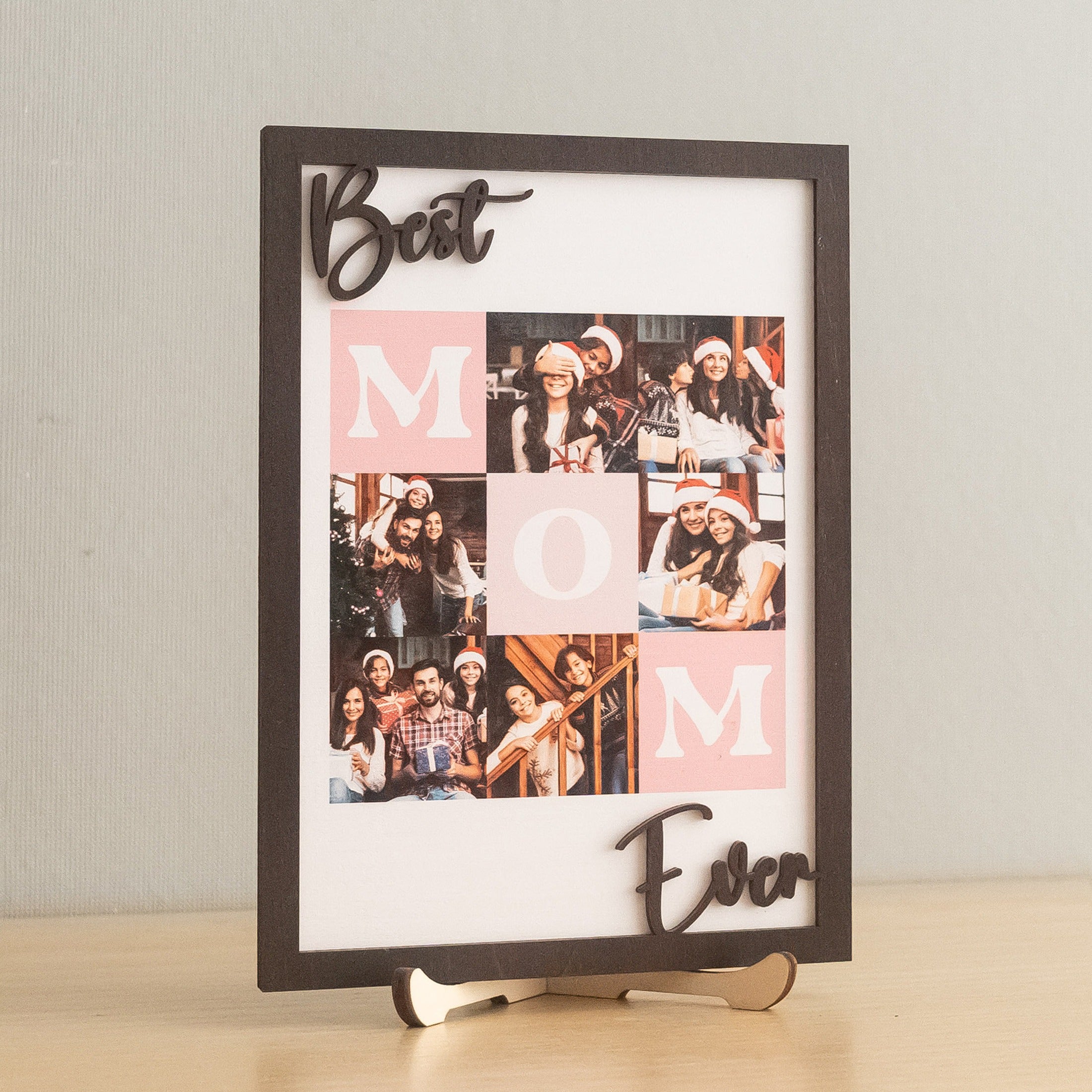 Personalized Mom Photo Collage Wood Sign Gift for Mom Keepsake D95