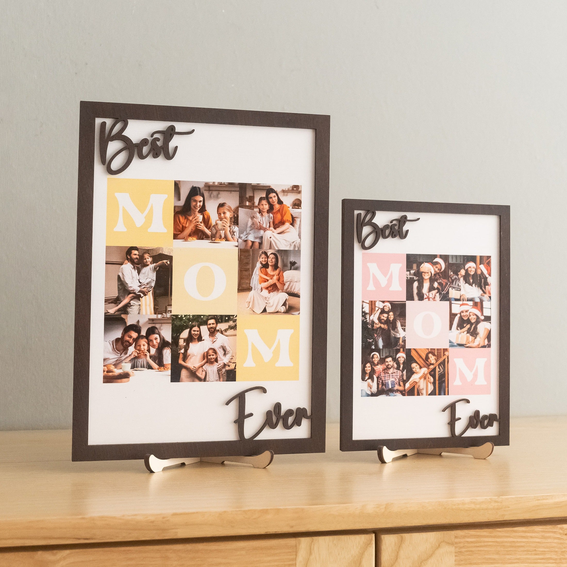 Personalized Mom Photo Collage Wood Sign Gift for Mom Keepsake D95
