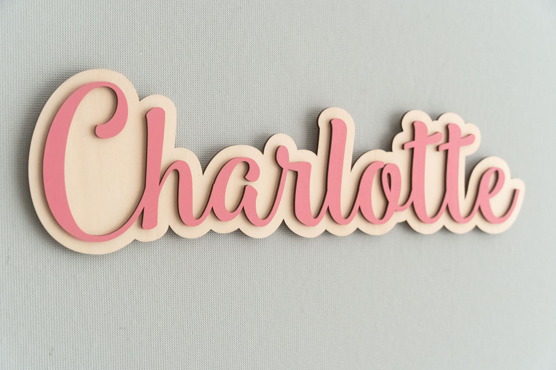 Personalized Kids Room Name Sign For Custom Door Label and Decoration