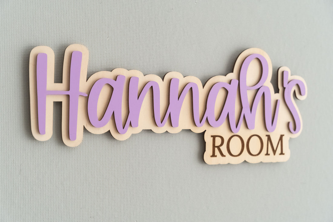 Personalized Kids Room Name Sign For Door Decor and Custom Touch