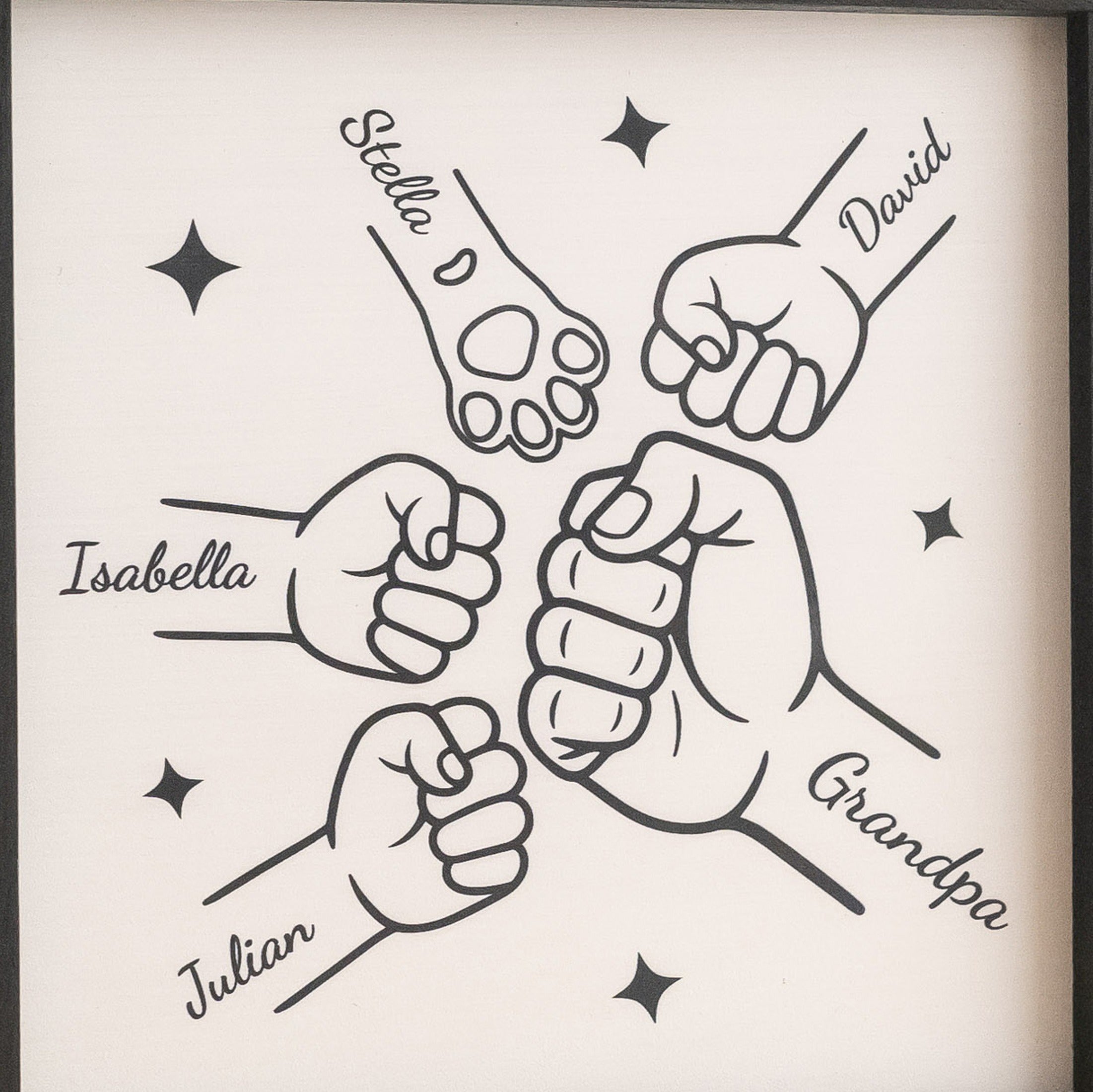 Personalized Dog Dad Wood Sign Gift for Pet Owner Rustic Decor D93