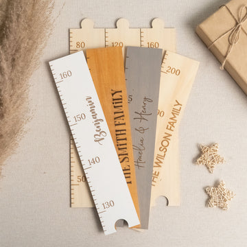 Personalized Wooden Growth Chart Ruler For Kids Height Tracking Decor