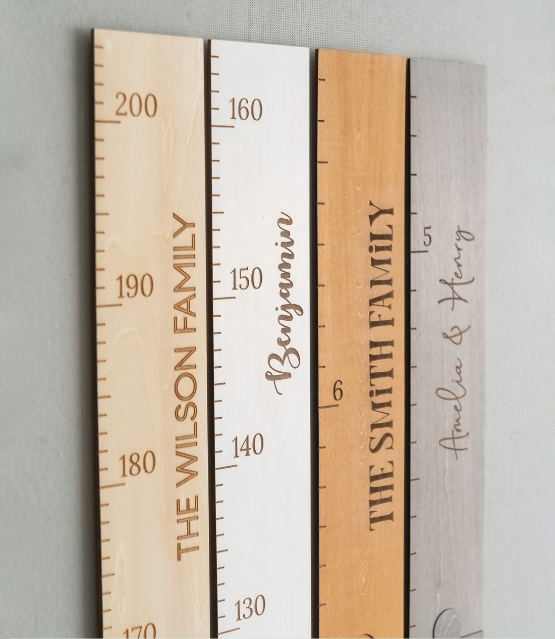 Personalized Wooden Growth Chart Ruler For Kids Height Tracking Decor