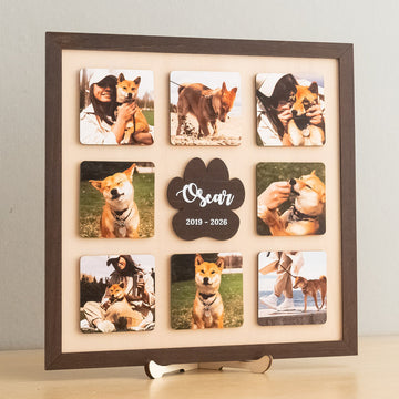 Personalized Pet Memorial Photo Wood Sign Dog Memorial Gift B23