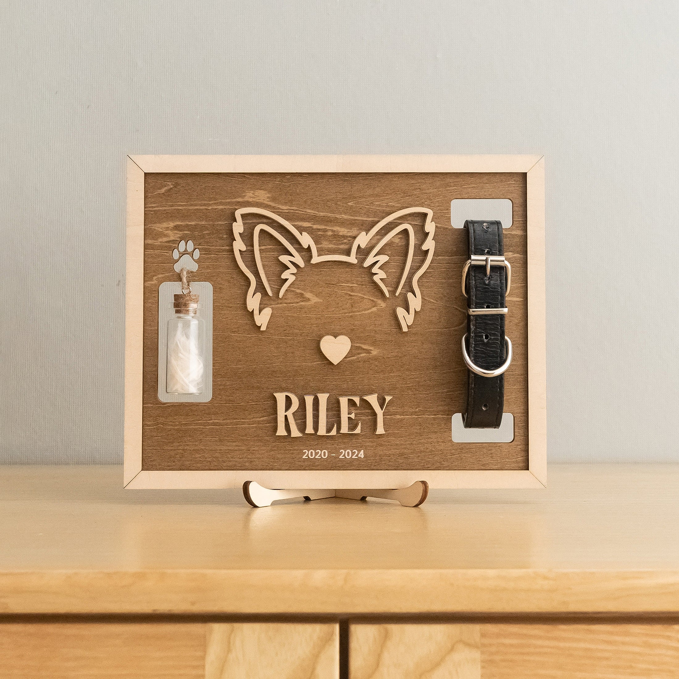 Personalized Pet Memorial Photo Wood Sign Dog Memorial Gift B17