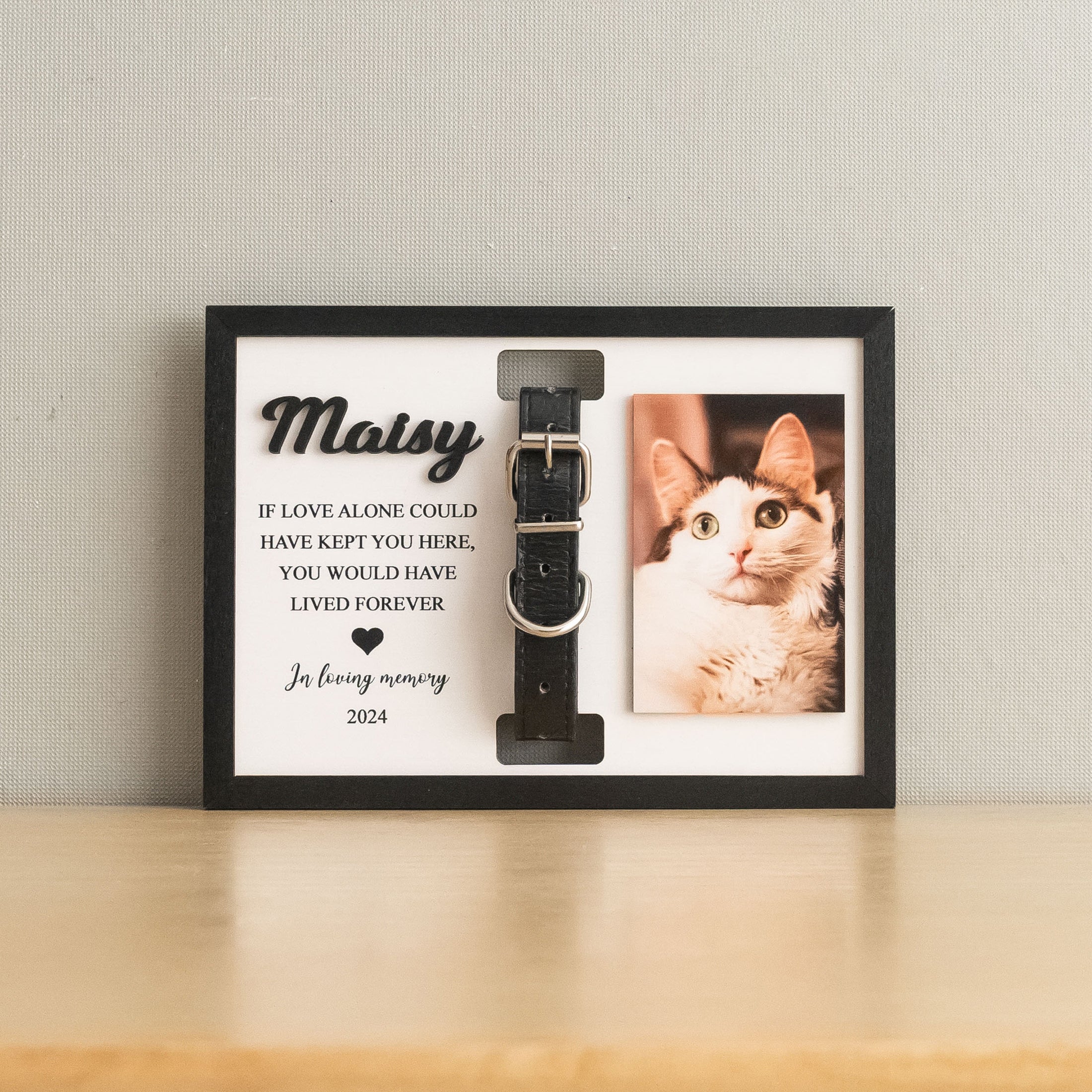 Personalized Pet Memorial Photo Wood Sign Pet Loss Gift B18