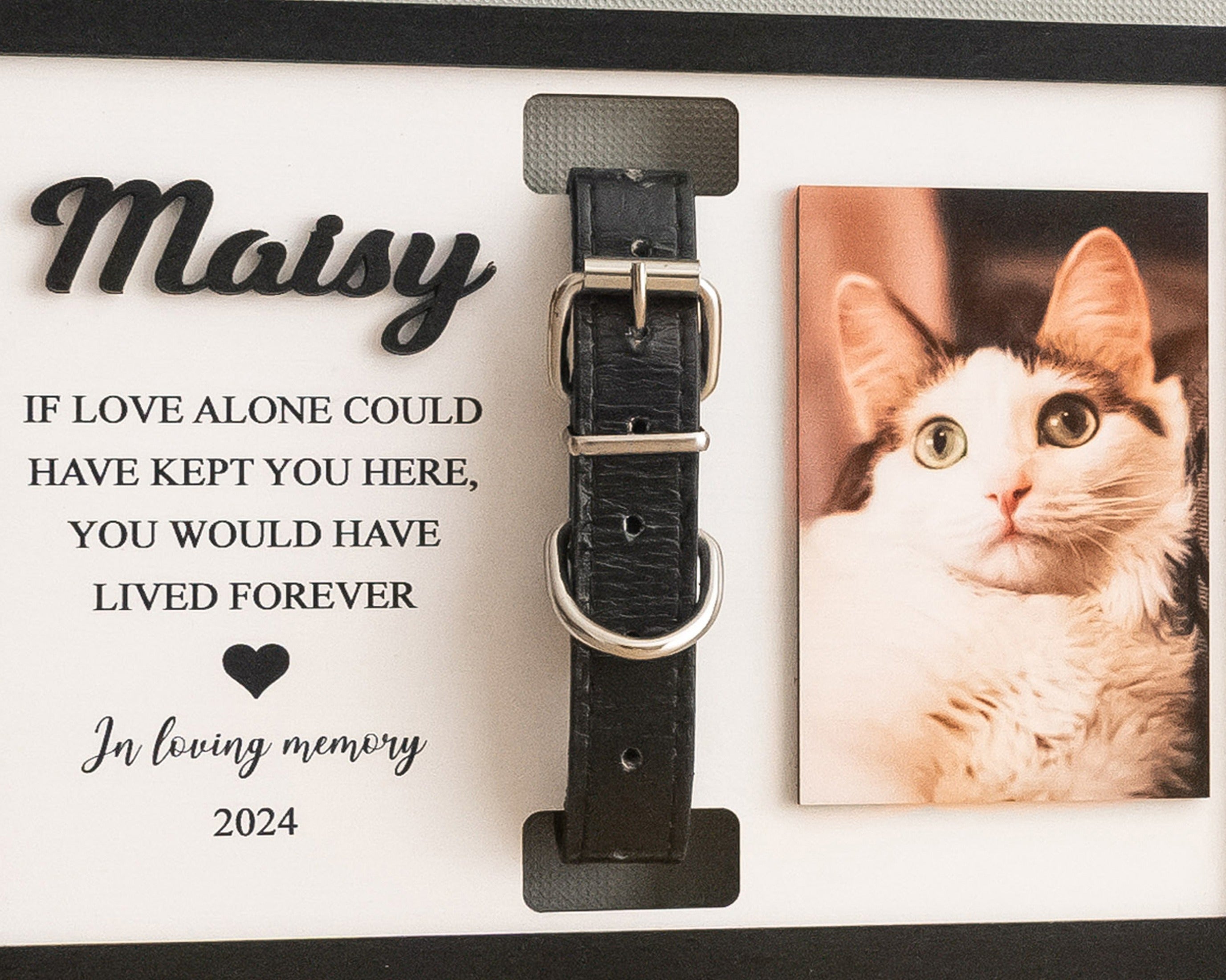 Personalized Pet Memorial Photo Wood Sign Pet Loss Gift B18