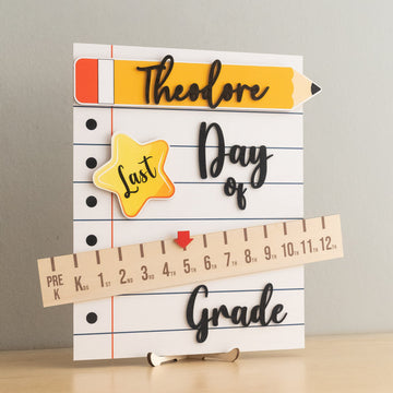 Personalized First Day of School Sign for Back to School B25