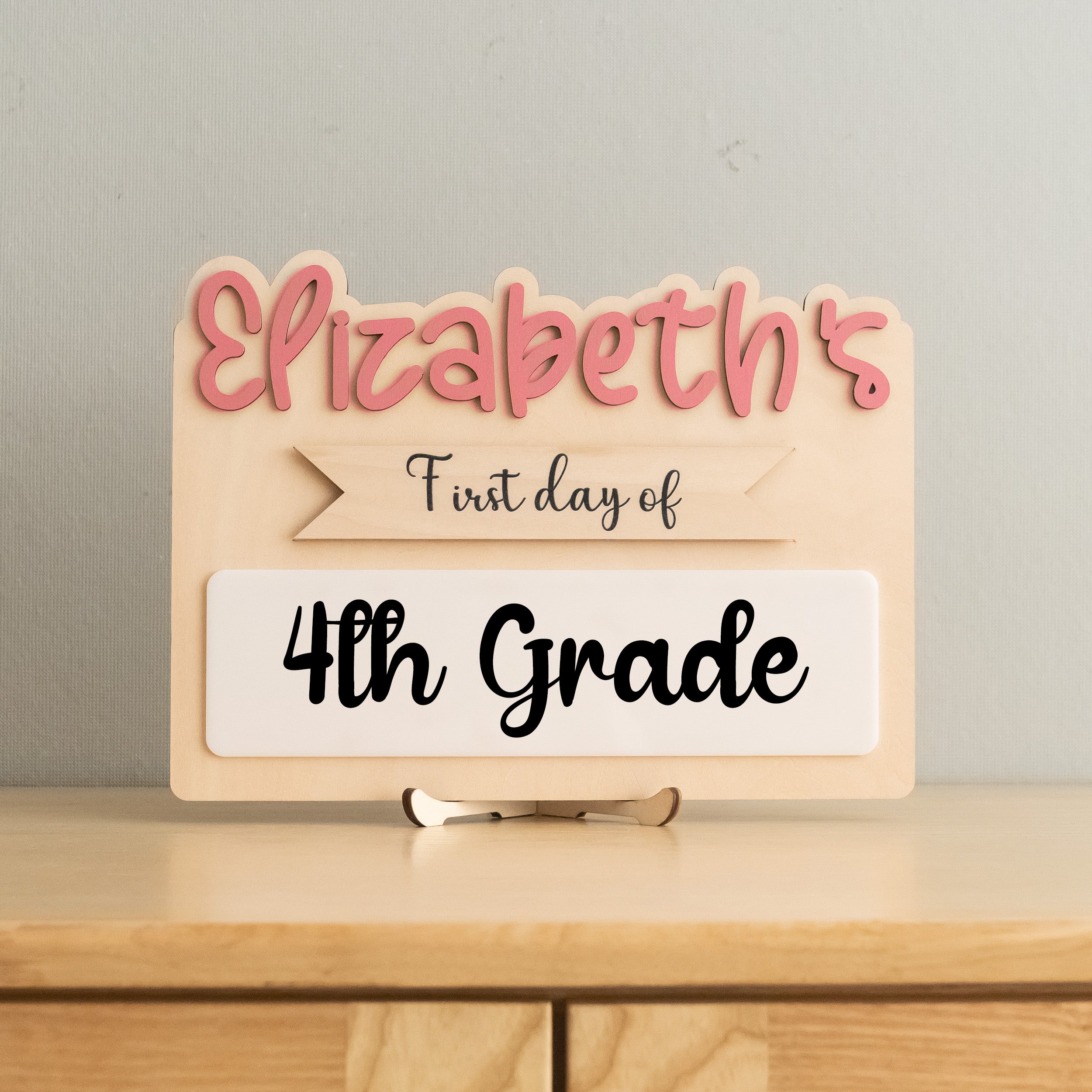 Personalized First Day of School Sign for Back to School Memories B29