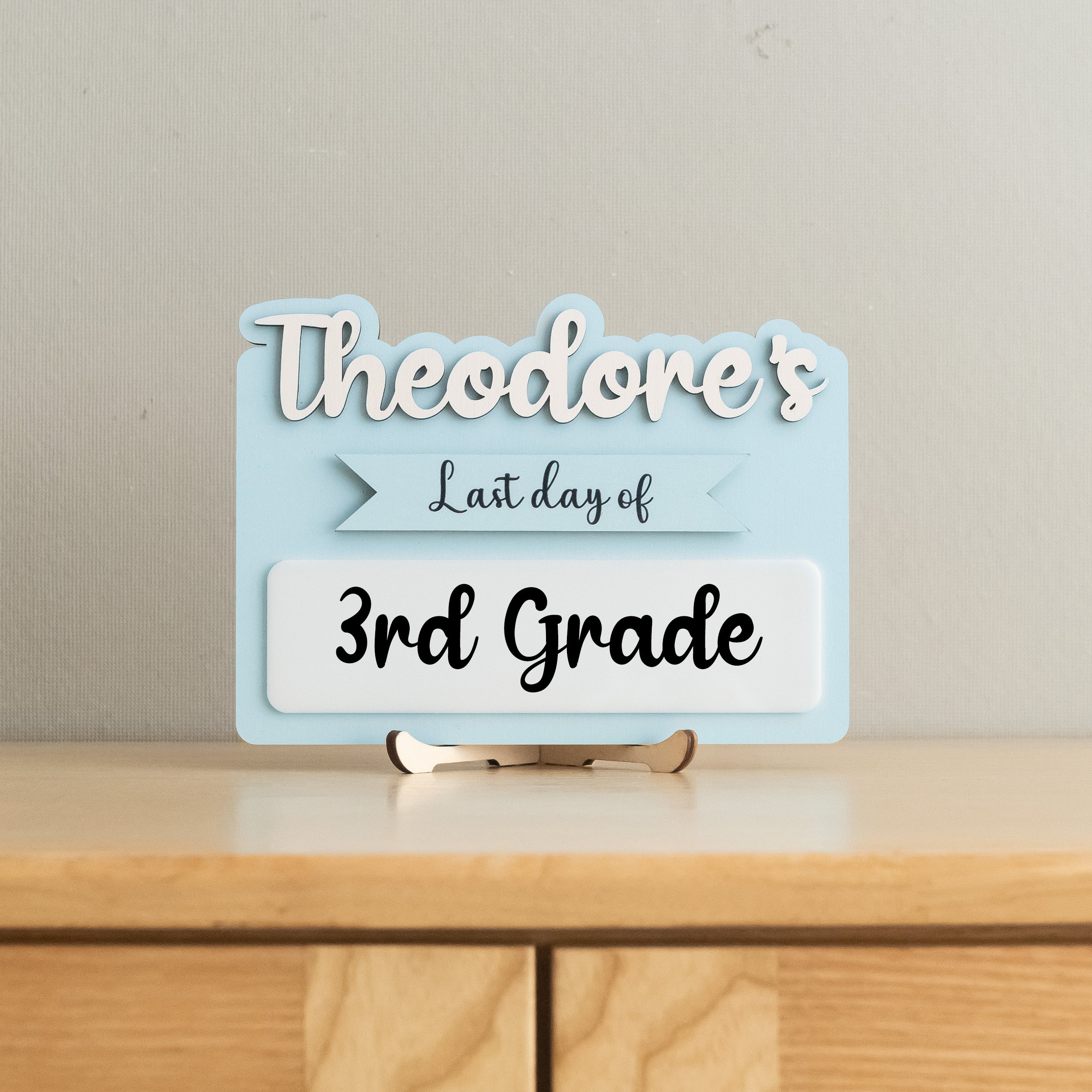 Personalized First Day of School Sign for Back to School Memories B29