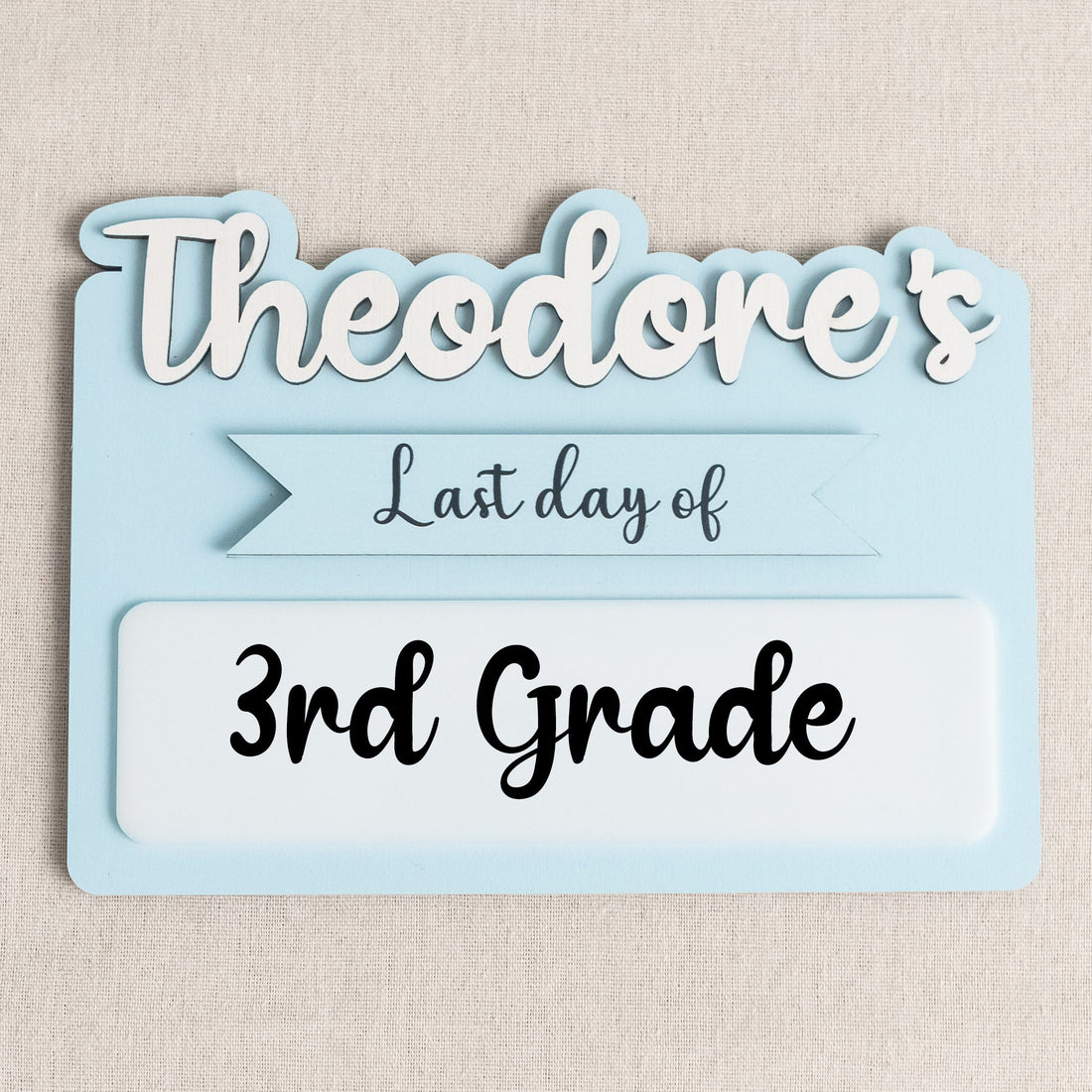 Personalized First Day of School Sign for Kindergarten Photos B29