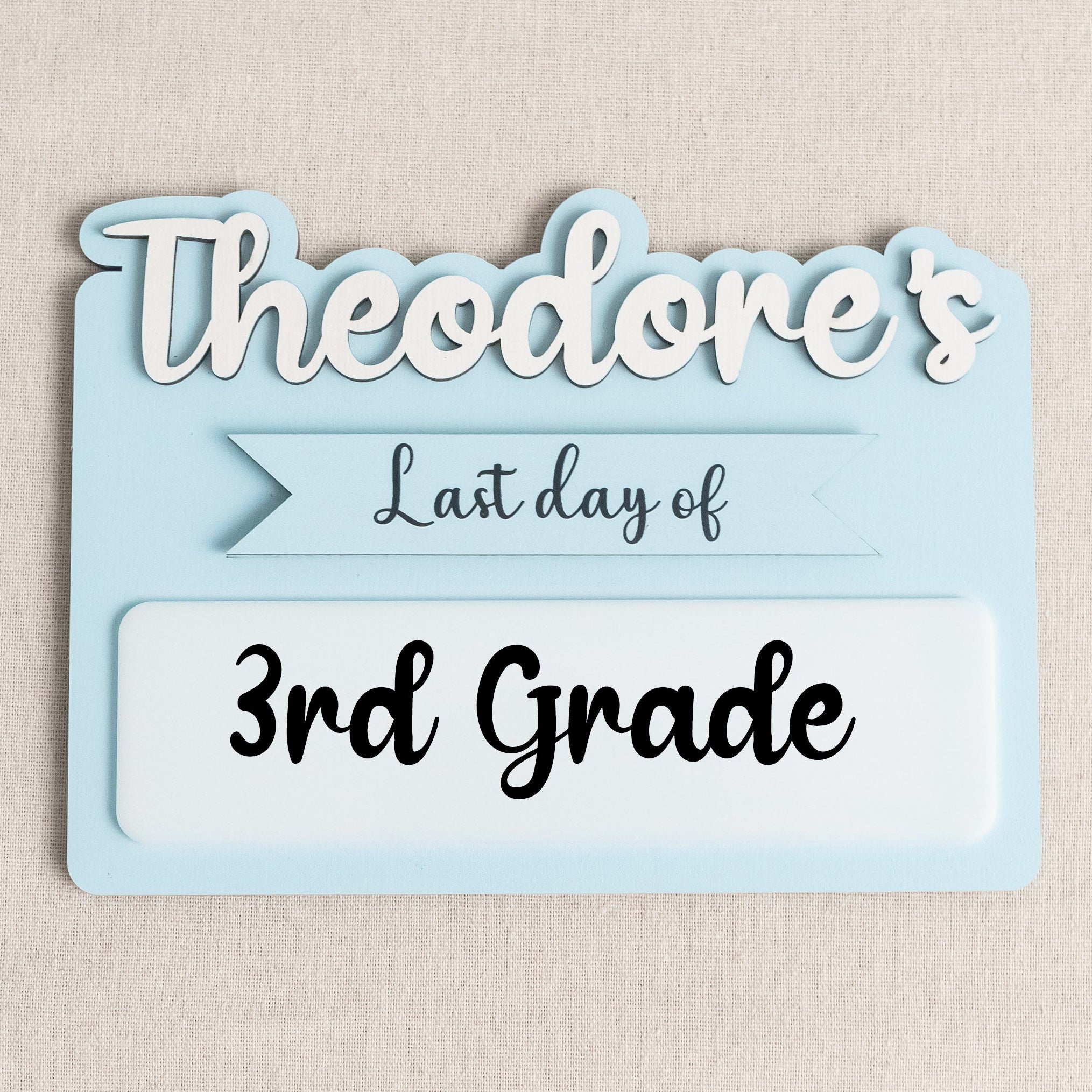 Personalized First Day of School Sign for Back to School Memories B29