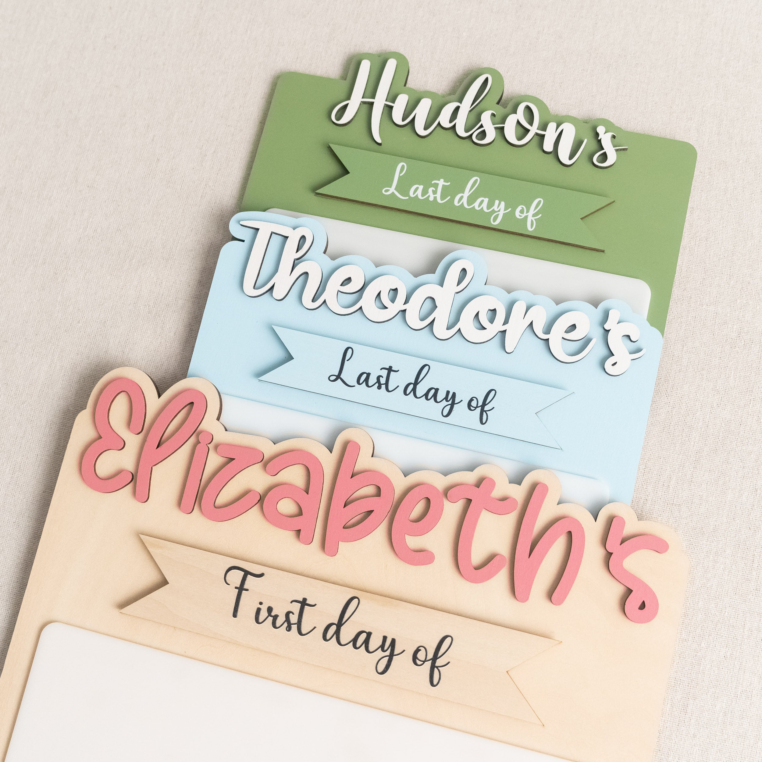 Personalized First Day of School Sign for Back to School Memories B29