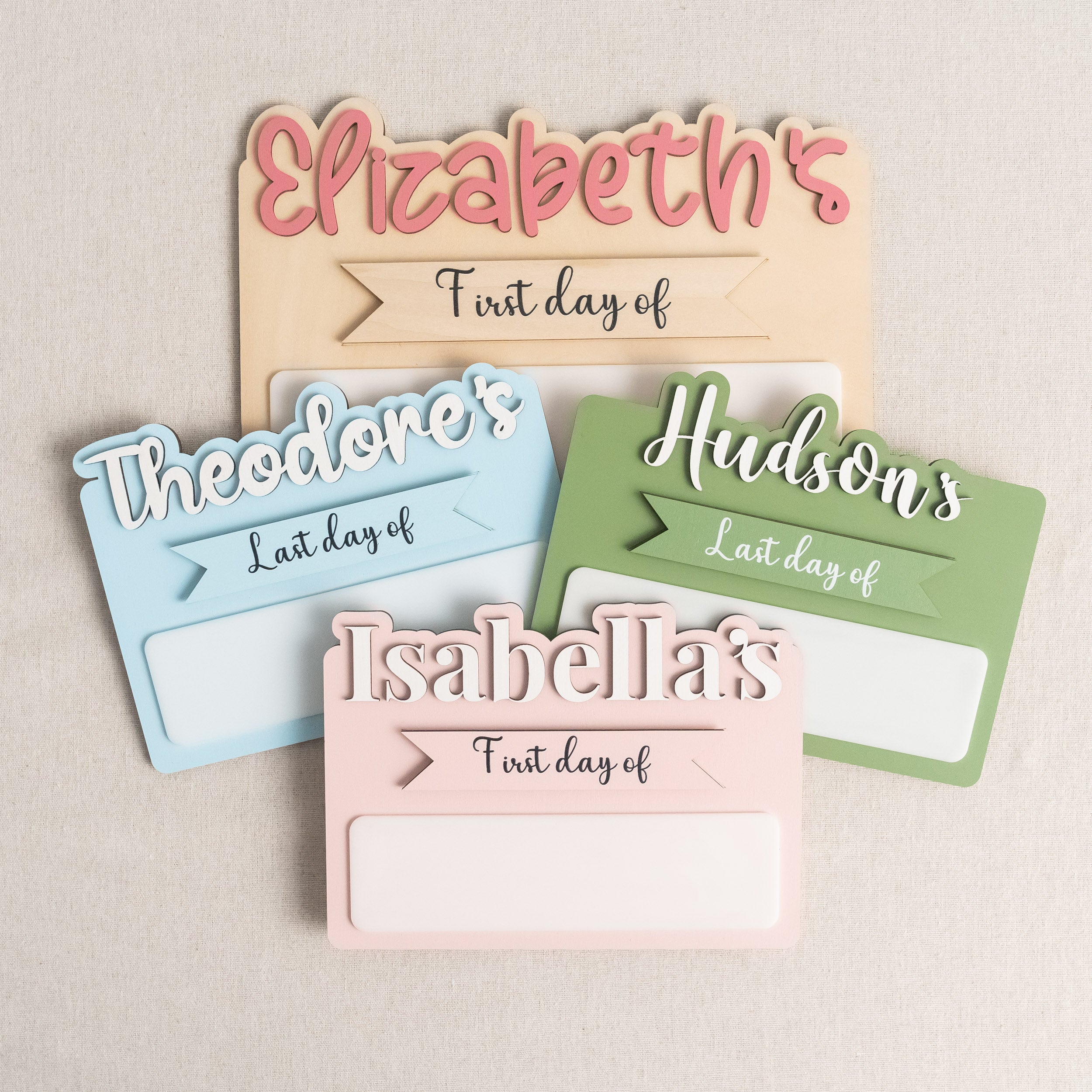 Personalized First Day of School Sign for Back to School Memories B29
