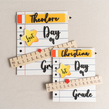 Personalized First Day of School Sign with School Board B25