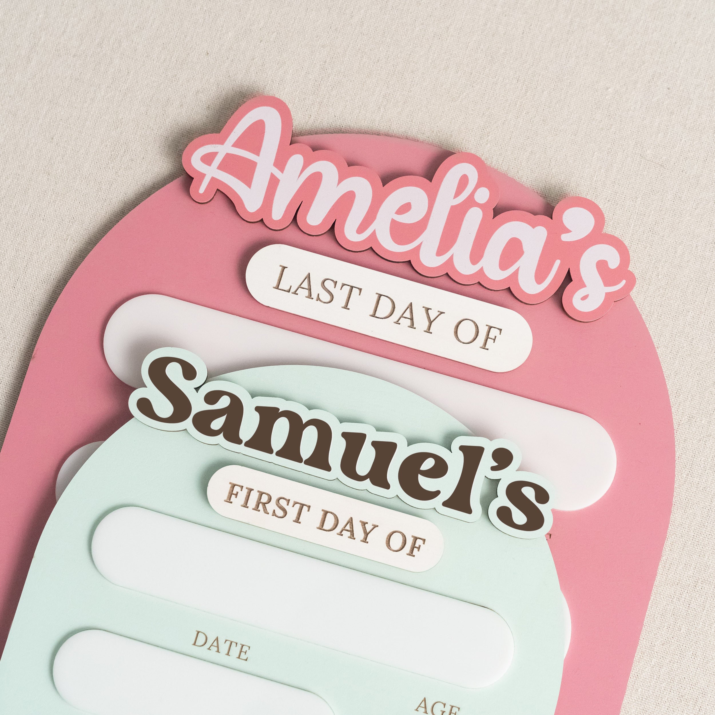Personalized First Day of School Sign for School Journey B28