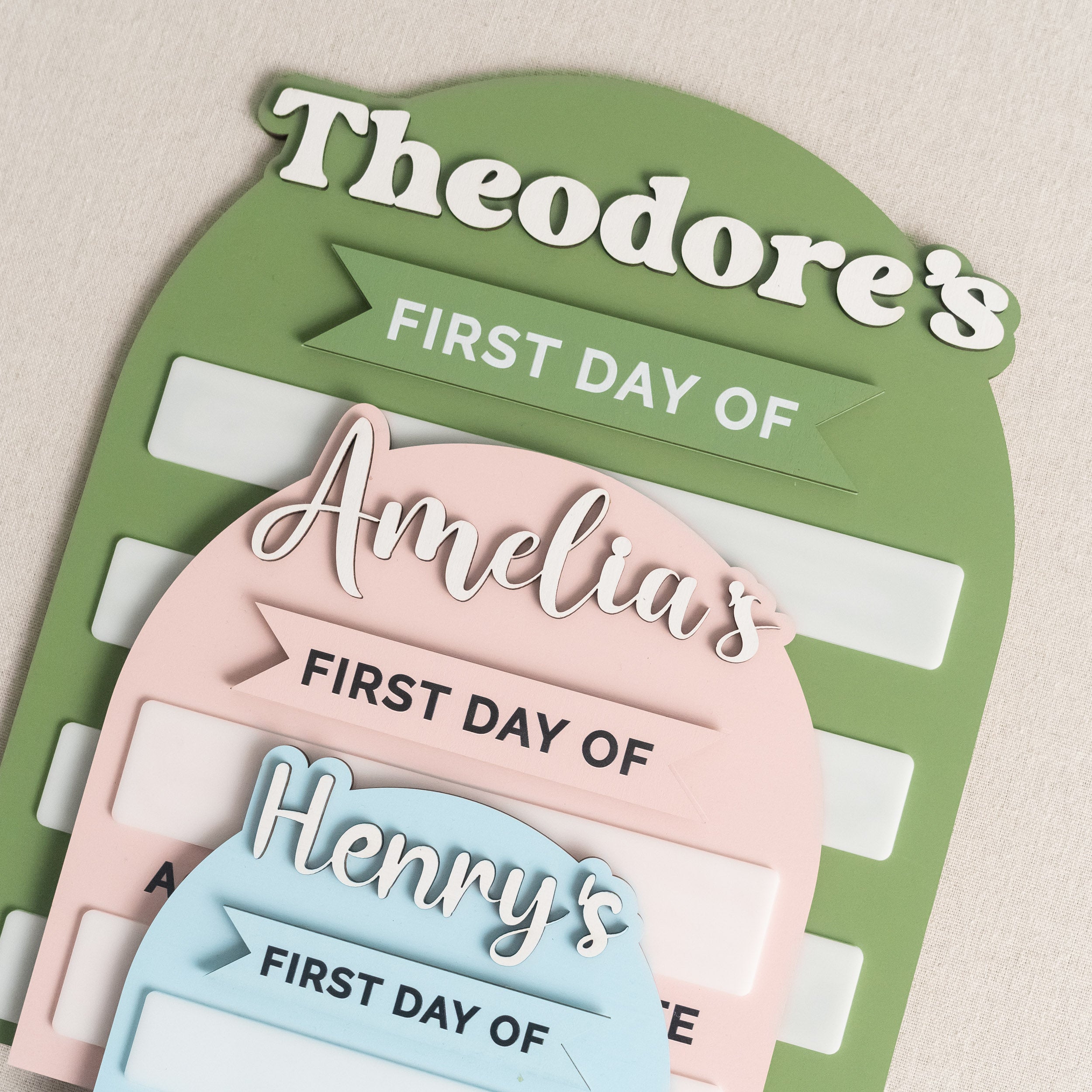 Personalized First Day of School Sign for Back to School Photos B30