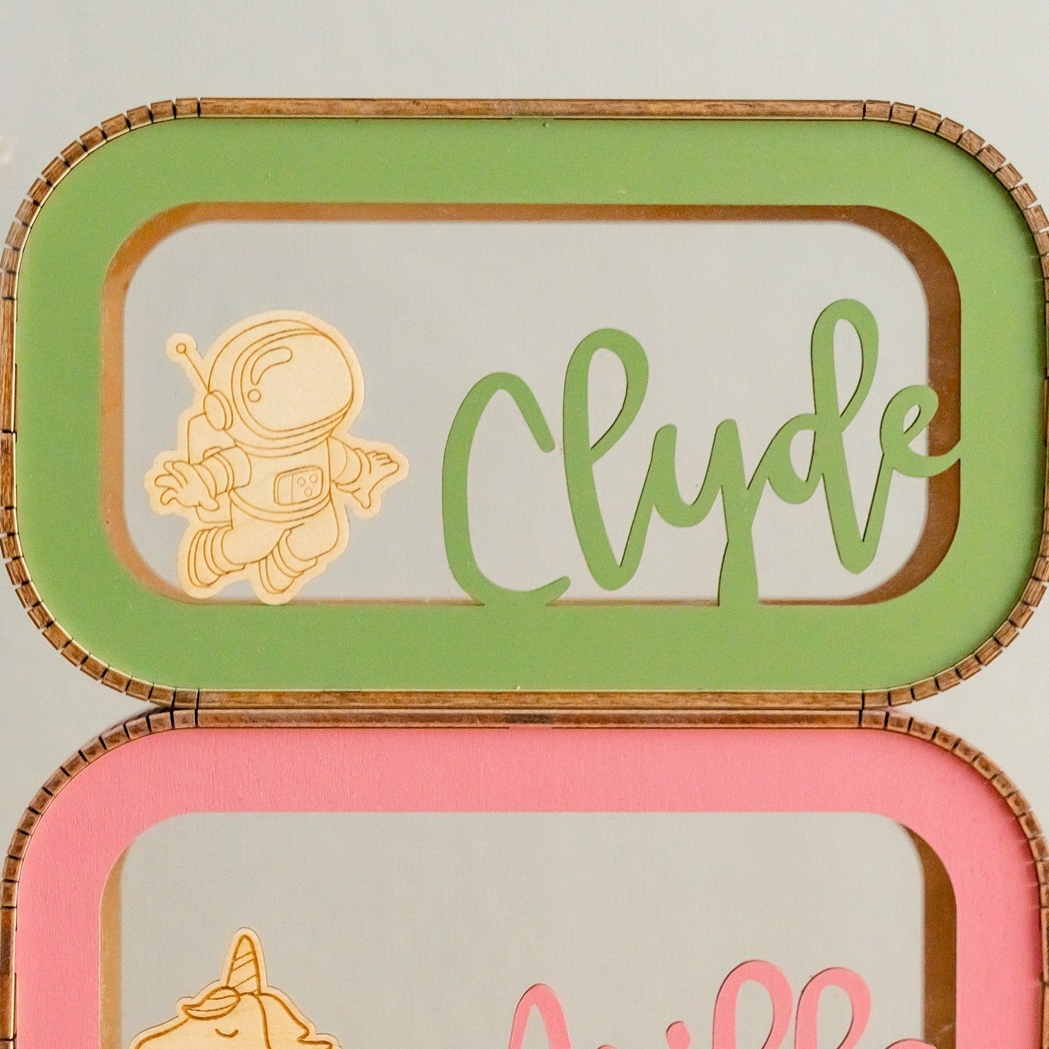 Personalized Animal Piggy Bank Wood for Kids and Baby Gifts G87