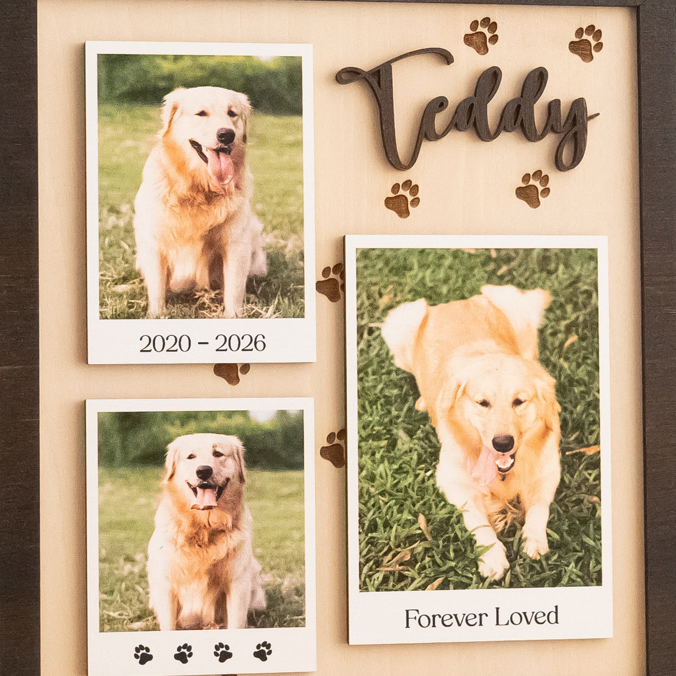 Personalized Pet Memorial Photo Wood Sign for Pet Remembrance B33