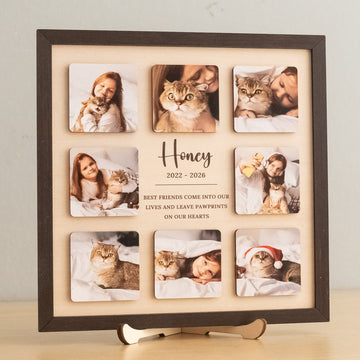 Personalized Pet Memorial Photo Wood Sign Pet Tribute Gift B32