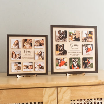 Personalized Pet Memorial Photo Wood Sign Pet Memorial Display B32