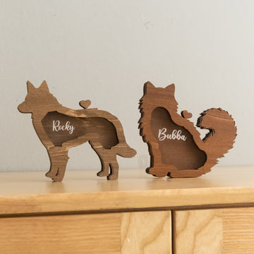 Personalized Pet Hair Keepsake Box for Pet Remembrance B31
