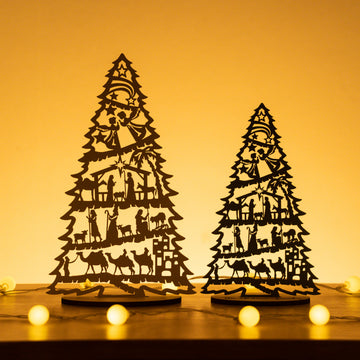 Wooden Nativity Tree Decor for Nativity Christmas Decor and Rustic Style R53