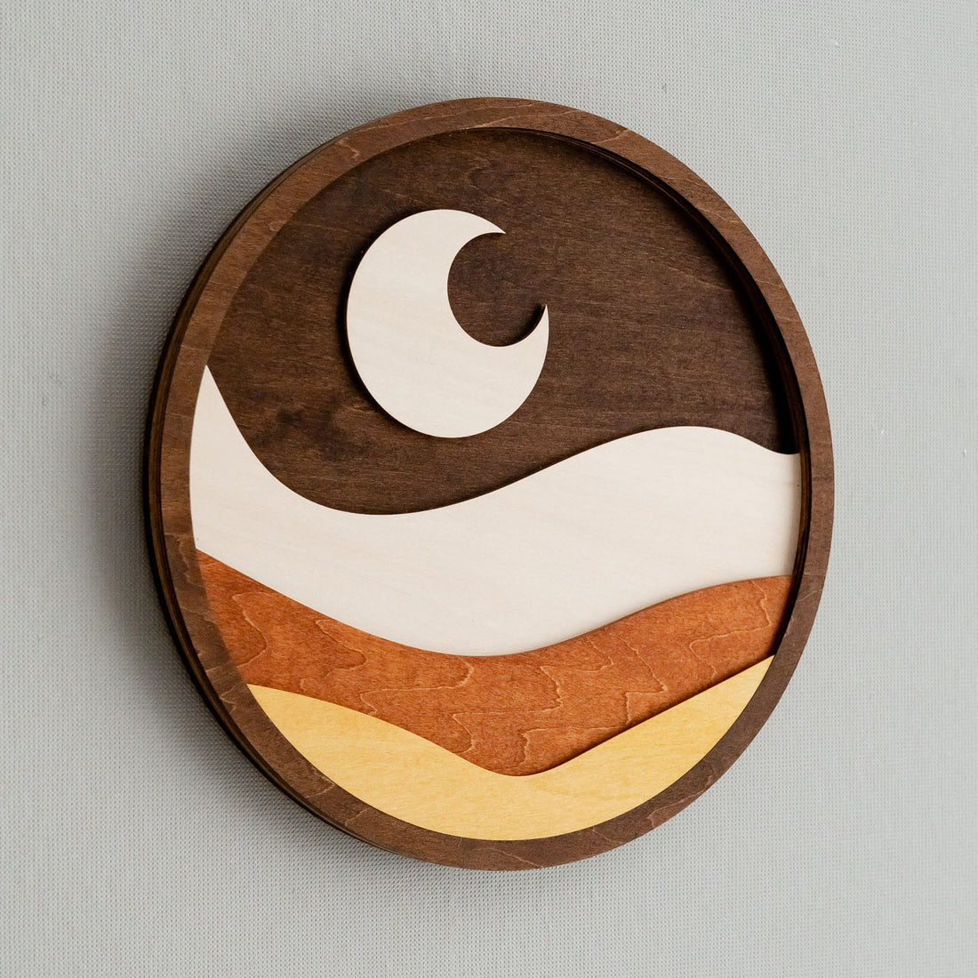 Sun And Moon Wood Wall Art Wood for Sun Moon Wall Art Set E04